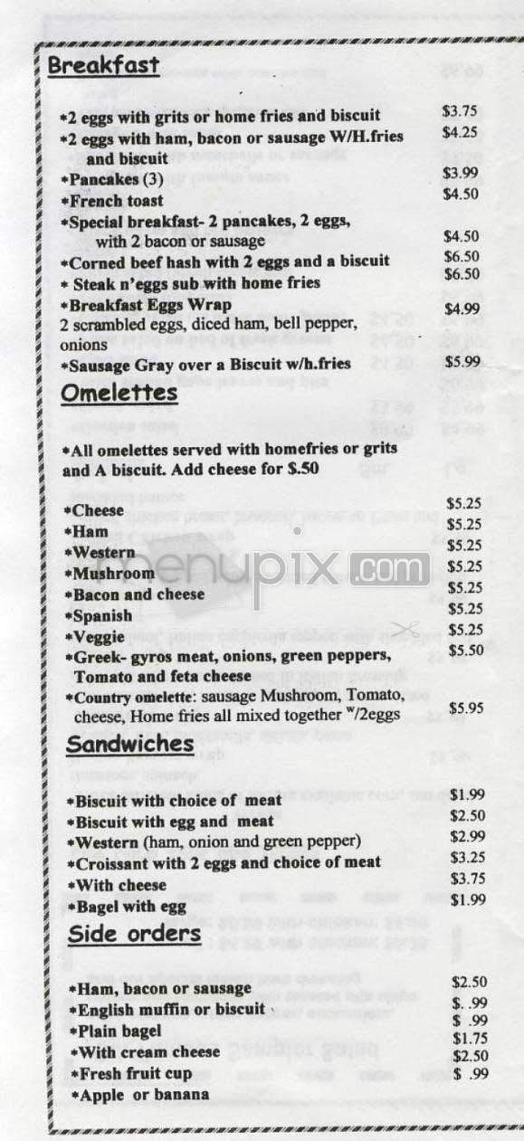 Olde Towne Deli - Alexandria, VA menu_pic