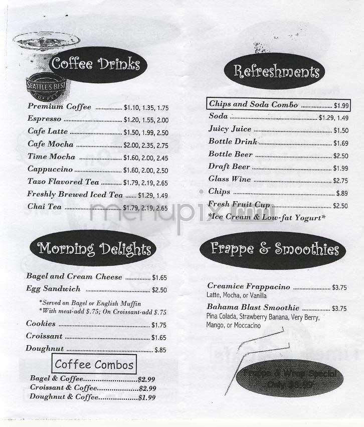 On Time Cafe - Bethesda, MD menu_pic