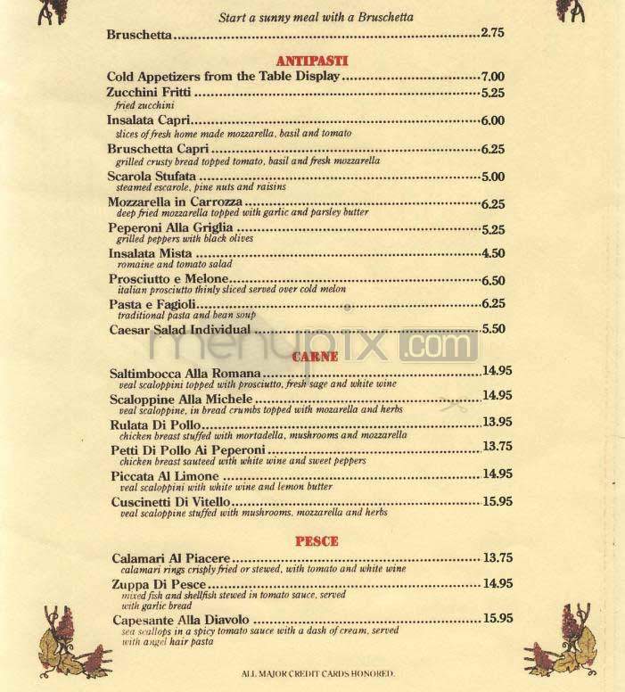 Otello - Washington, DC menu_pic