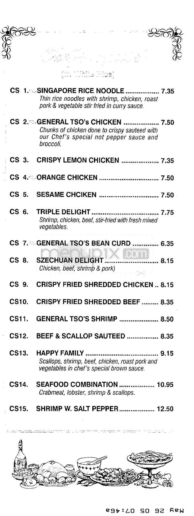 Panda - Washington, DC menu_pic