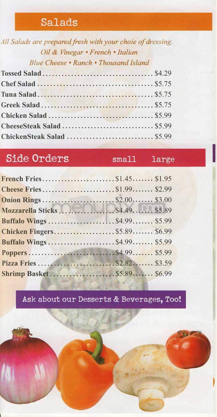 Philadelphia Cheesesteak Factory - Washington, DC menu_pic