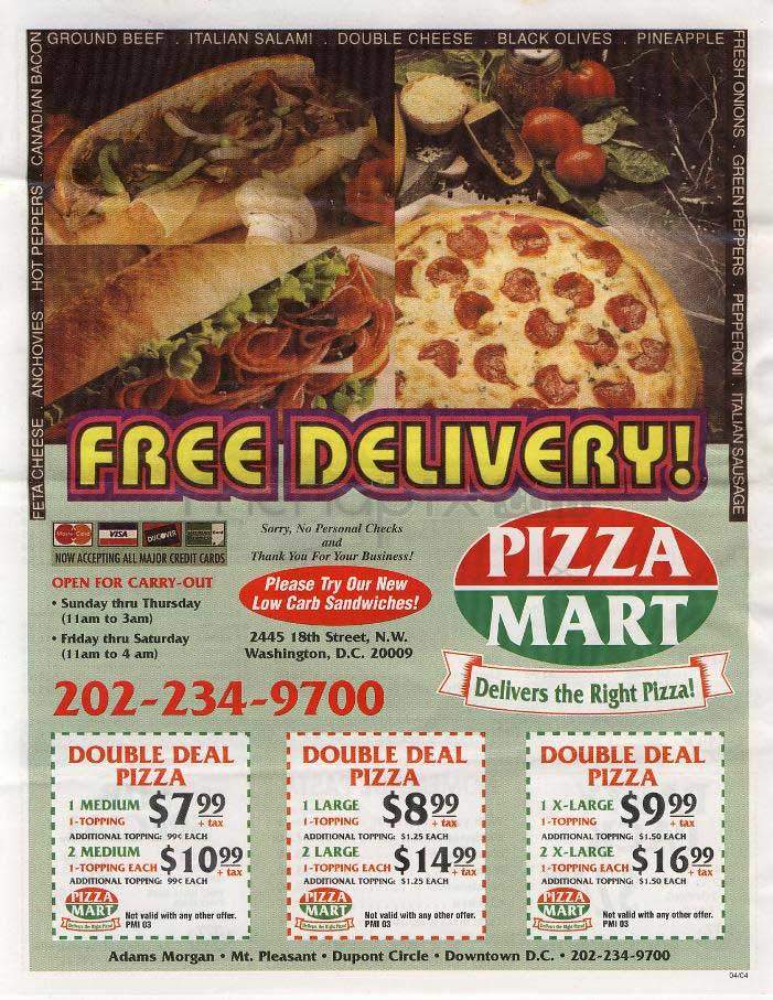 /500047/Pizza-Mart-Washington-DC - Washington, DC