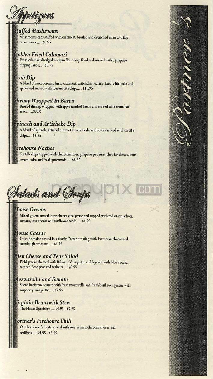 Portner's - Alexandria, VA menu_pic