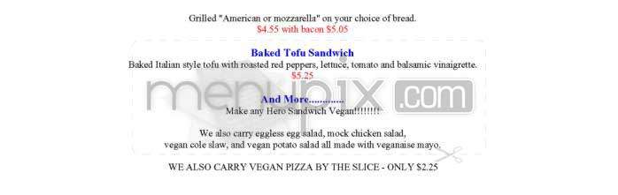 Pumpernickel's Deli - Washington, DC menu_pic
