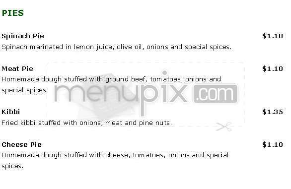 Quick Pita - Washington, DC menu_pic