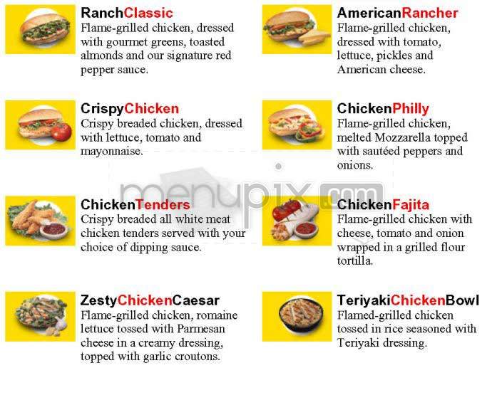Ranch 1 - Washington, DC menu_pic