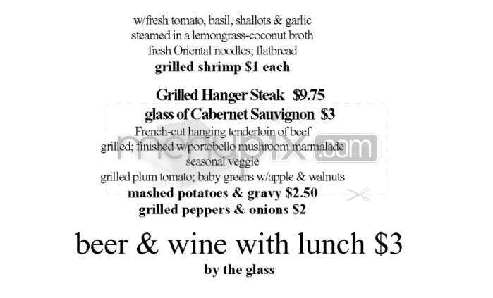 Afterwords Cafe - Washington, DC menu_pic