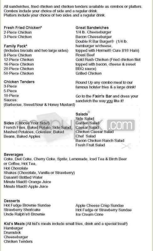 Roy Rogers - Eldersburg, MD menu_pic
