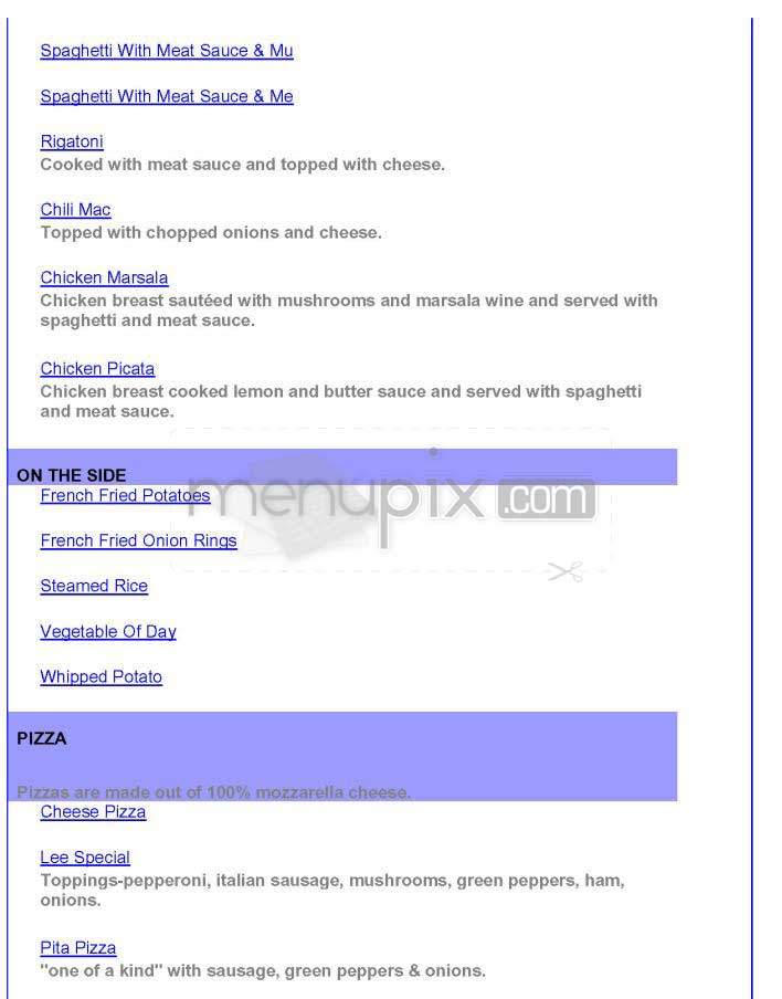 Royal Lee - Arlington, VA menu_pic