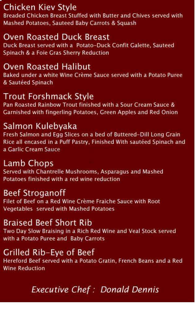 Russia House - Washington, DC menu_pic