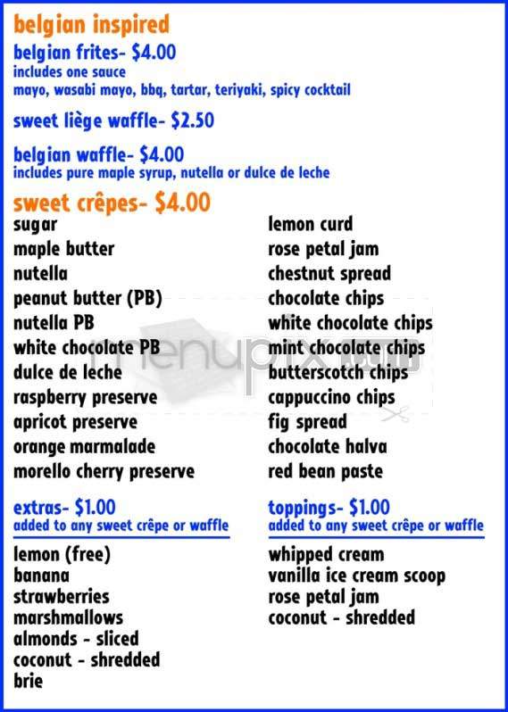 Snap - Washington, DC menu_pic