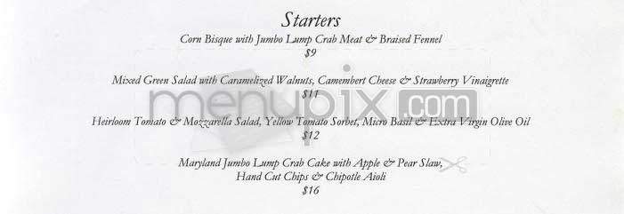 St. Regis - Washington, DC menu_pic