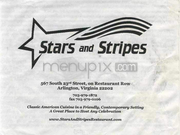 Stars & Stripes - Arlington, VA menu_pic