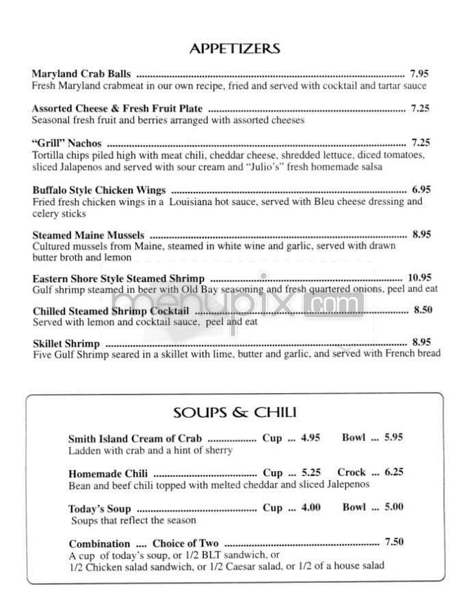 The Station Grill - Washington, DC menu_pic