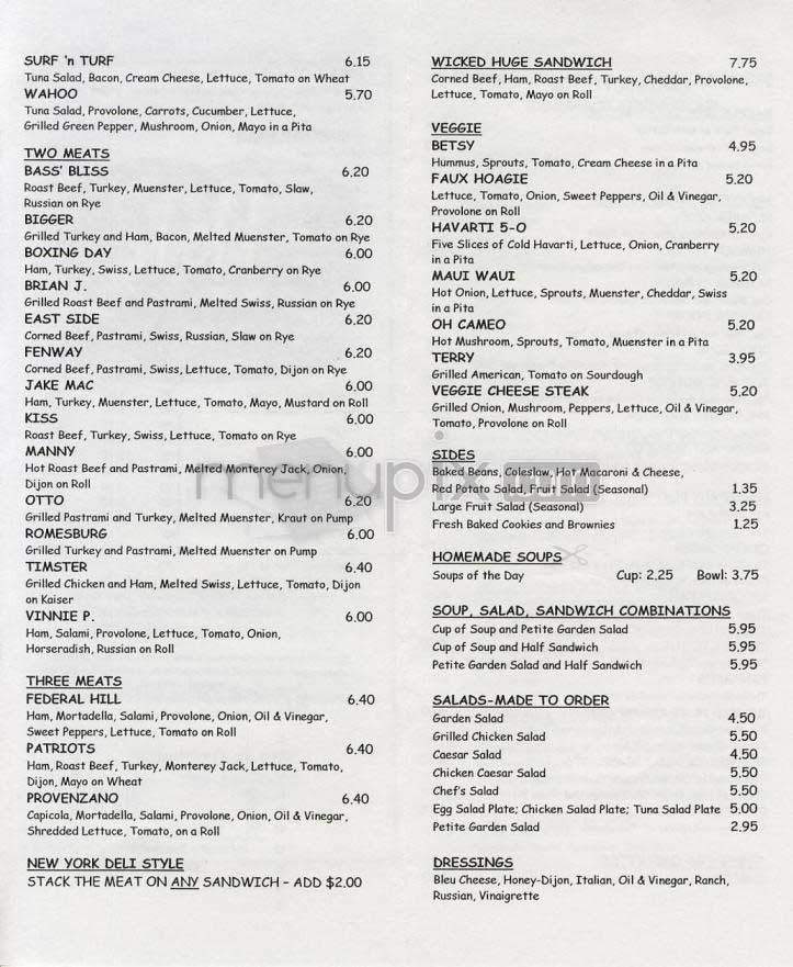 Steff's Sandwich Sensations - Arlington, VA menu_pic