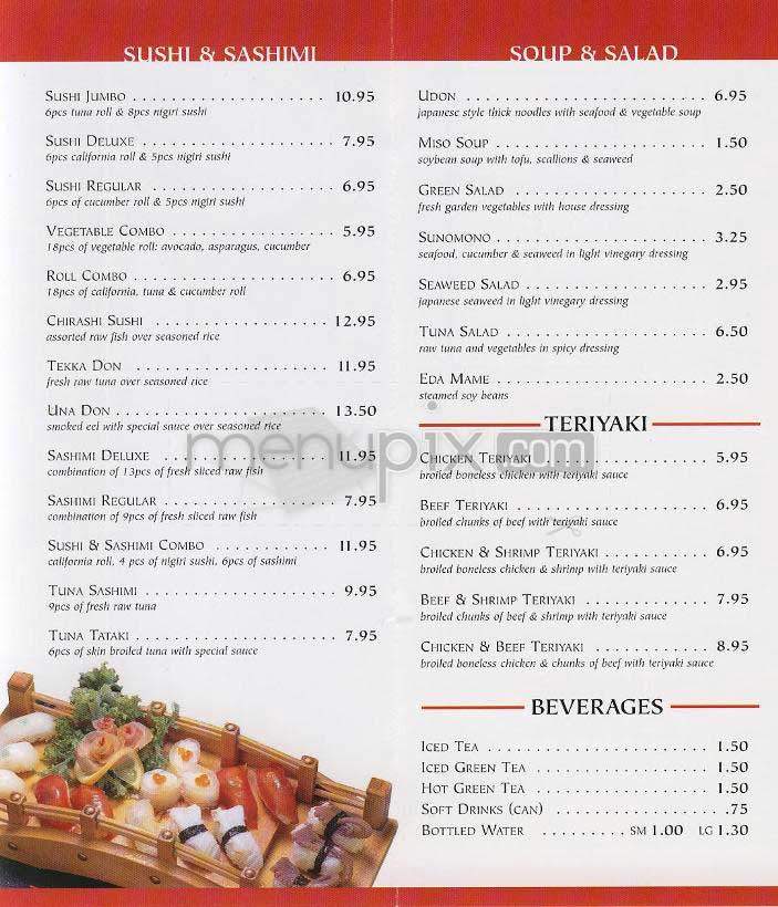 Sushi To Go - Washington, DC menu_pic