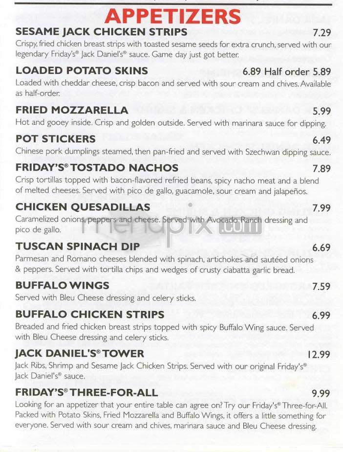 TGI Friday's - Washington, DC menu_pic