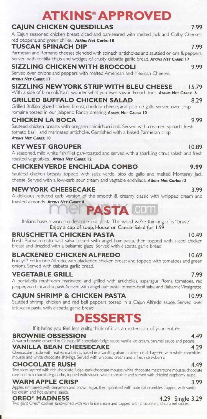 TGI Friday's - Washington, DC menu_pic