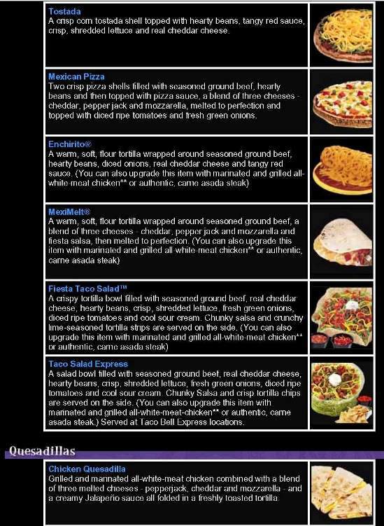 Taco Bell - Washington, DC menu_pic