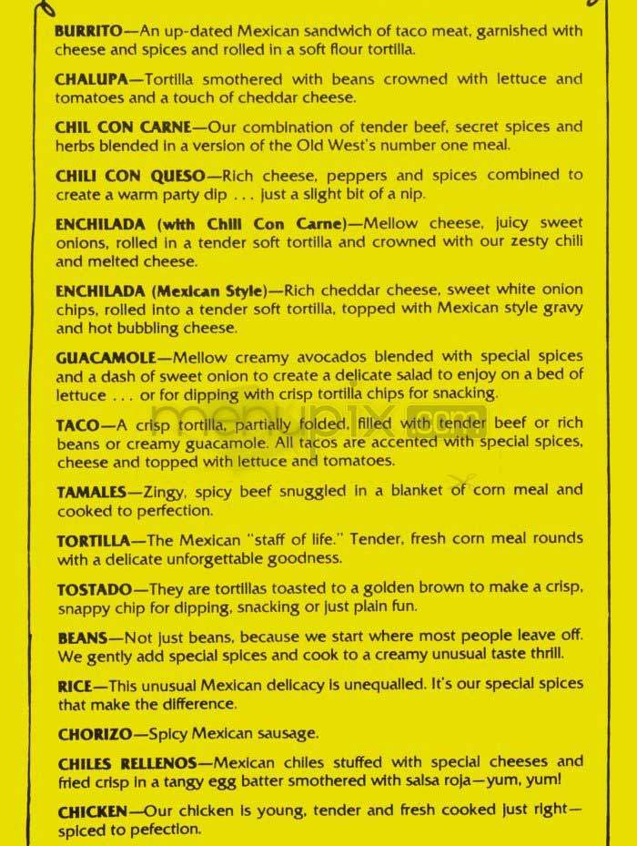Taco House - Arlington, VA menu_pic