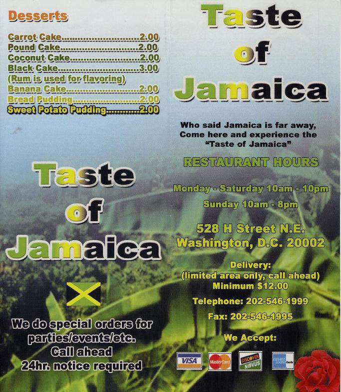 Taste of Jamaica - Highland, IN menu_pic