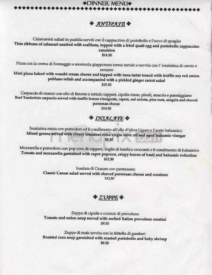Teatro Goldoni - Washington, DC menu_pic
