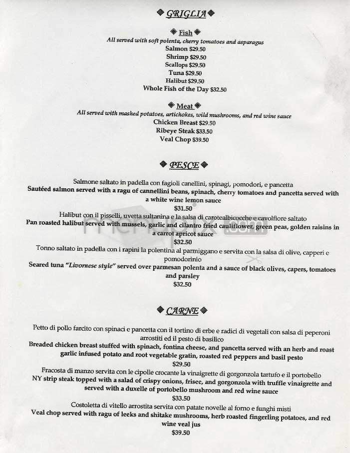 Teatro Goldoni - Washington, DC menu_pic