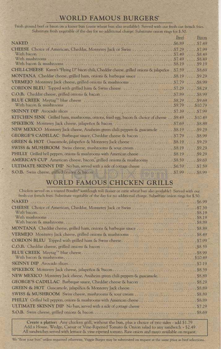 Ted's - Arlington, VA menu_pic