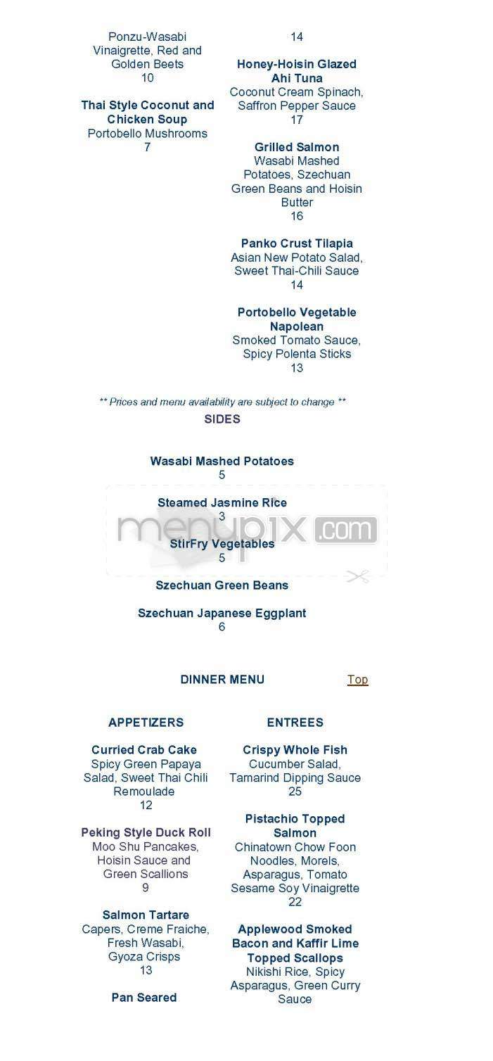 Ten Penh - Washington, DC menu_pic