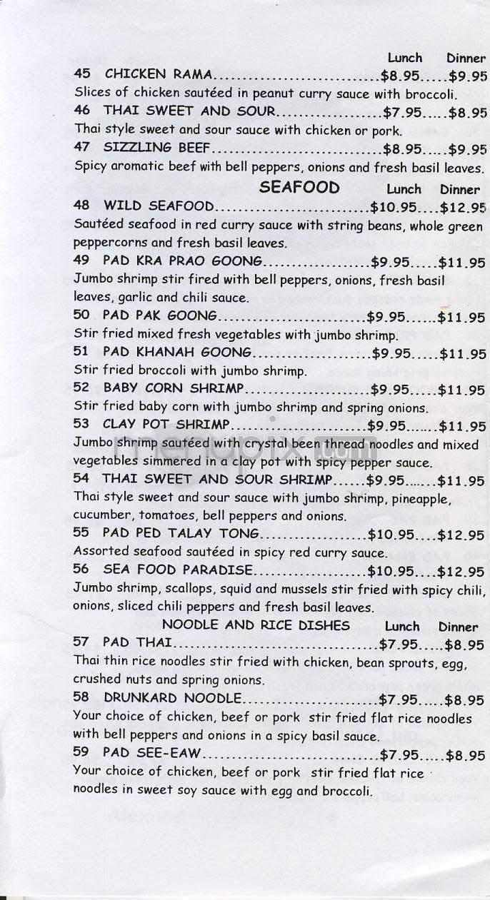 Thai Peppers - Alexandria, VA menu_pic