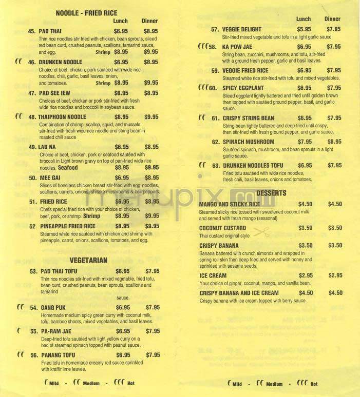 Thaiphoon - Washington, DC menu_pic