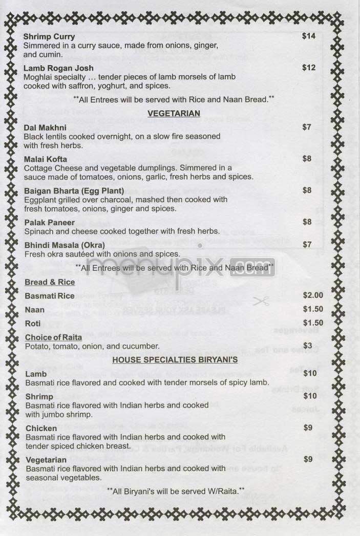 The Ascot - Washington, DC menu_pic