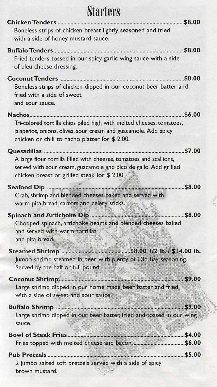 The Barking Dog - Bethesda, MD menu_pic