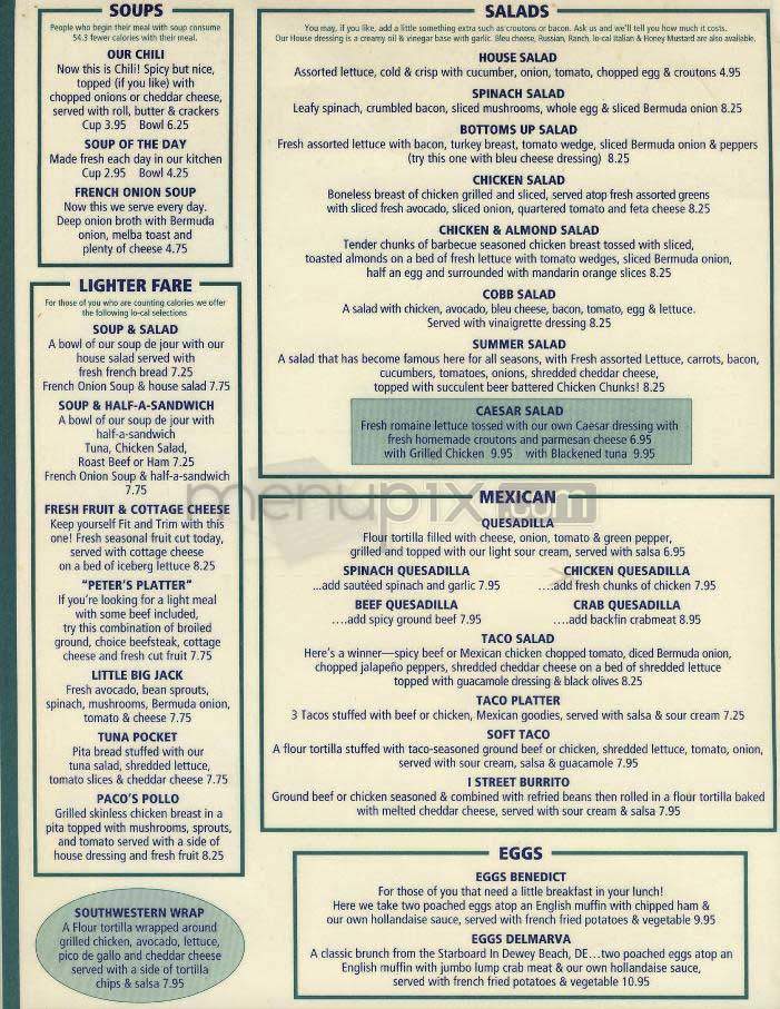 The Bottom Line - Washington, DC menu_pic