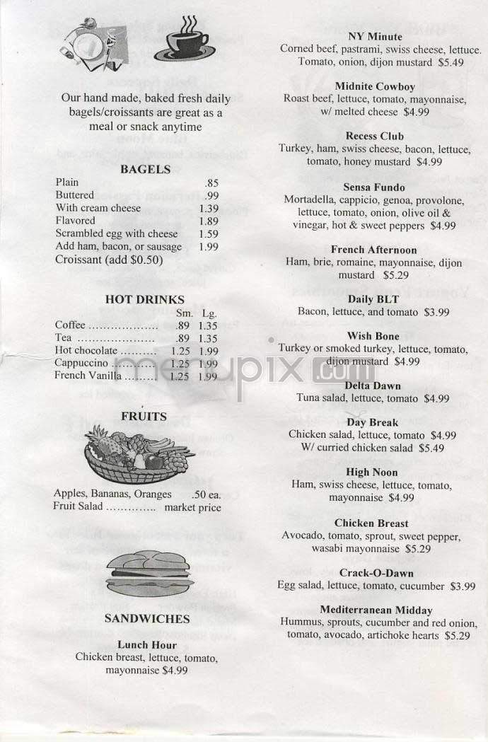 The Daily Market - Washington, DC menu_pic
