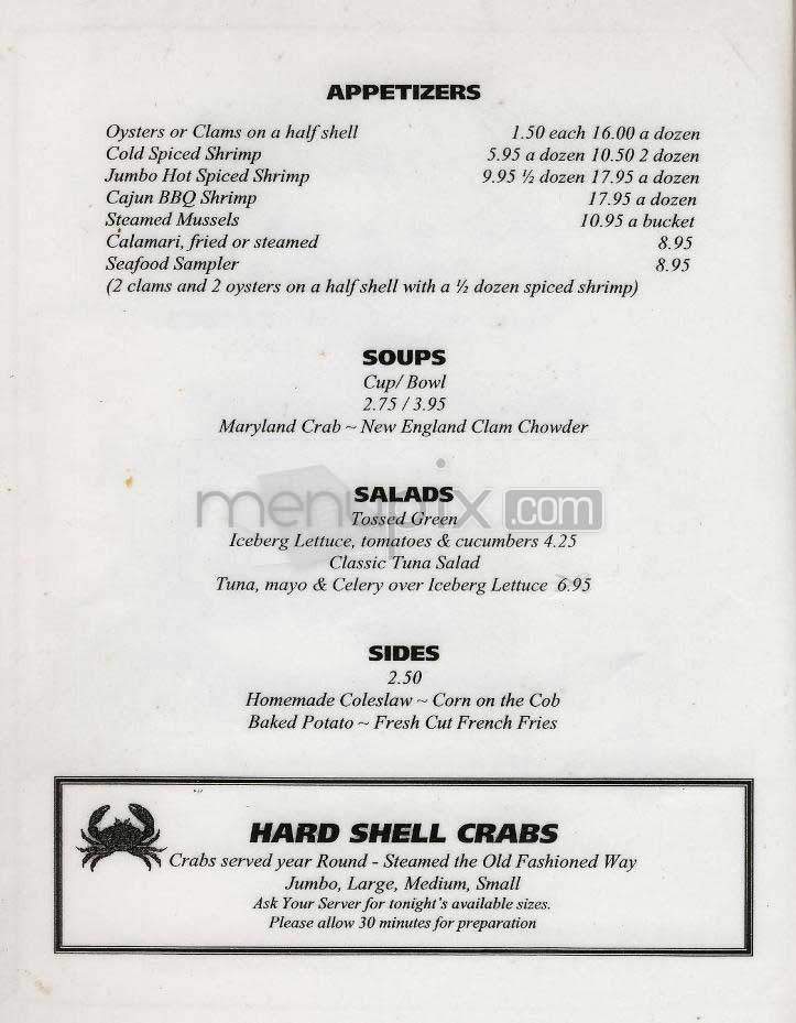 The Dancing Crab - Washington, DC menu_pic
