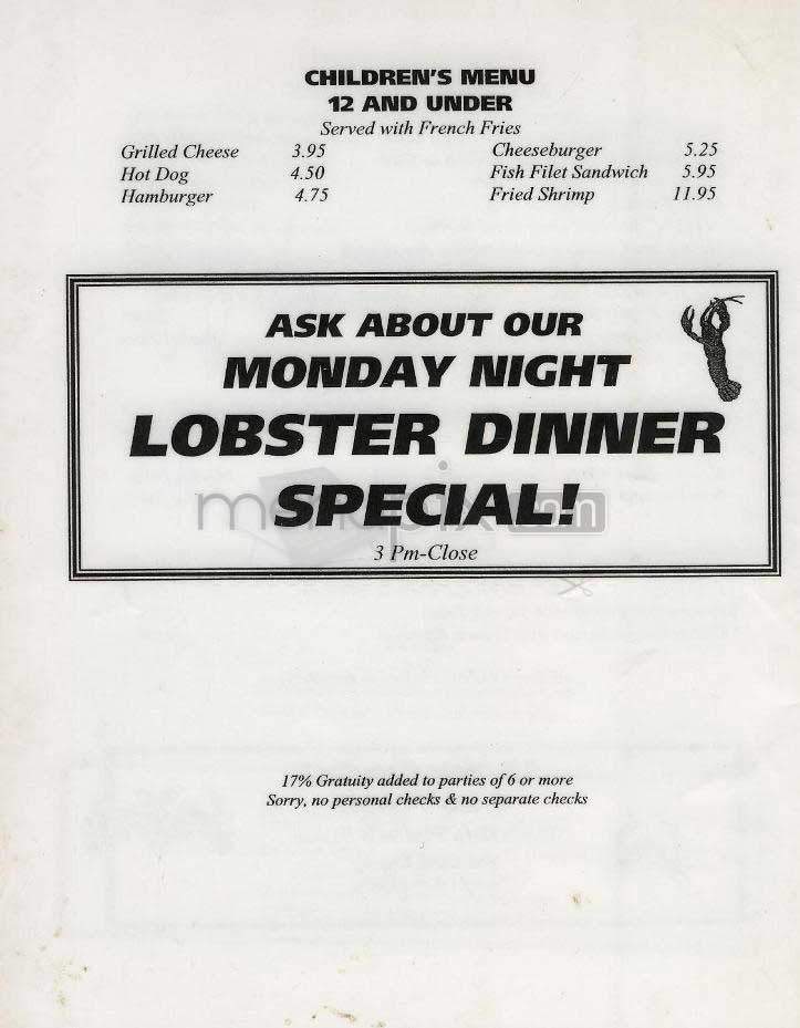 The Dancing Crab - Washington, DC menu_pic