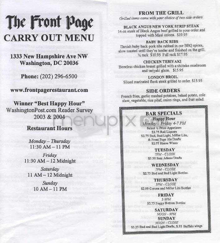 /501824/The-Front-Page-Washington-DC - Washington, DC