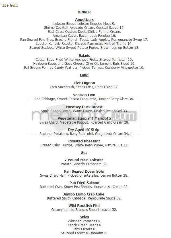 The Grill (Ritz-Carlton Pentagon City) - Arlington, VA menu_pic