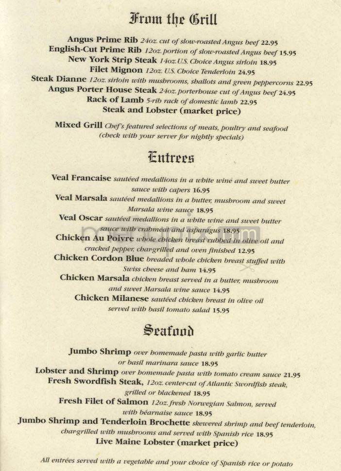 The Guards - Washington, DC menu_pic
