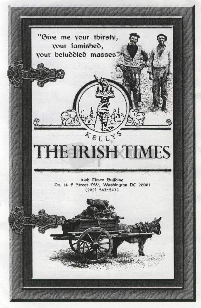 The Irish Times - Washington, DC menu_pic
