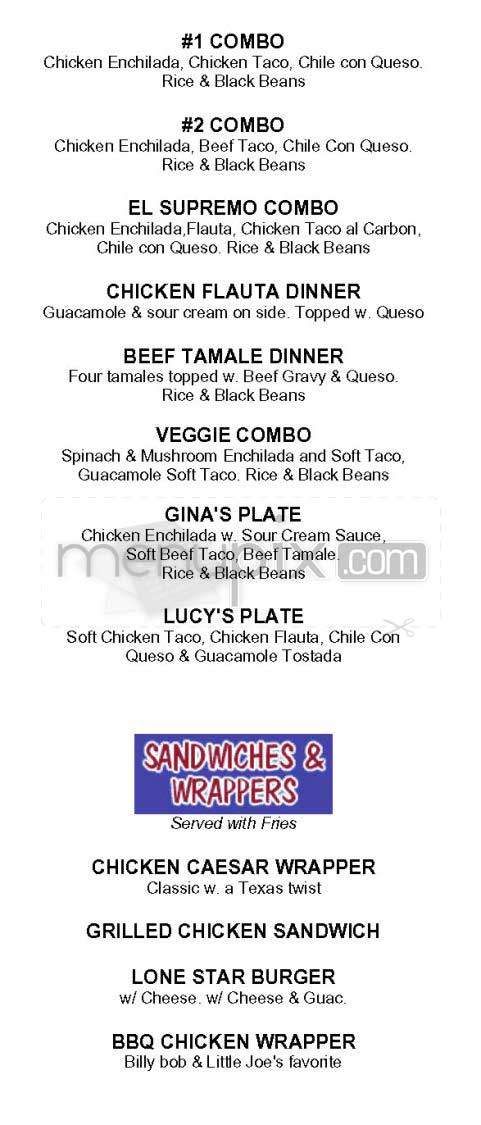 Tortilla Coast - Washington, DC menu_pic