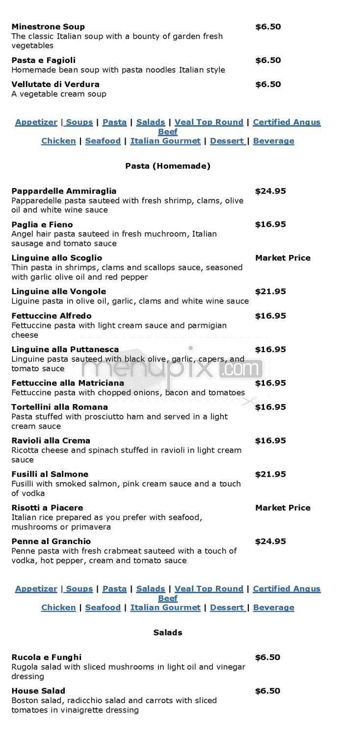 Trattoria Alberto - Washington, DC menu_pic