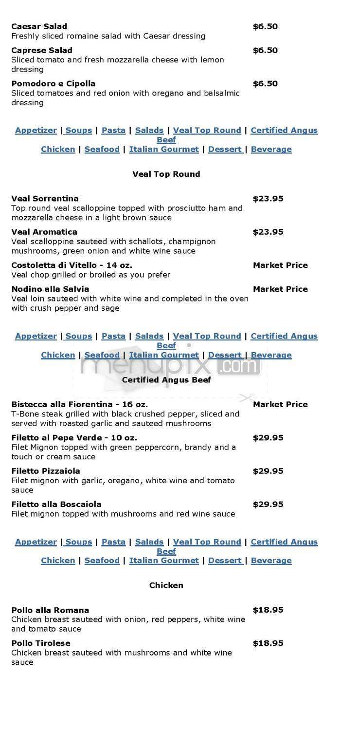 Trattoria Alberto - Washington, DC menu_pic