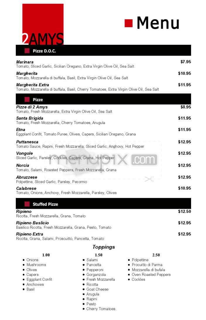 Two Amys - Washington, DC menu_pic
