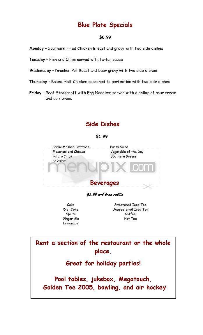 Uncle Jed's - Bethesda, MD menu_pic