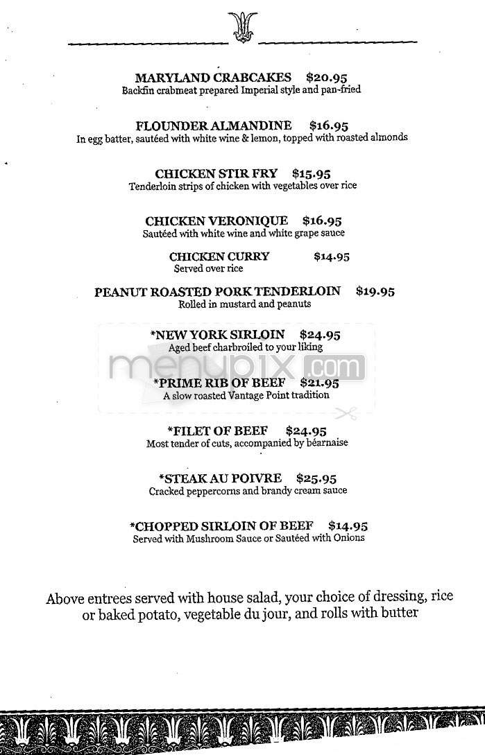 Vantage Point (Holiday Inn) - Arlington, VA menu_pic