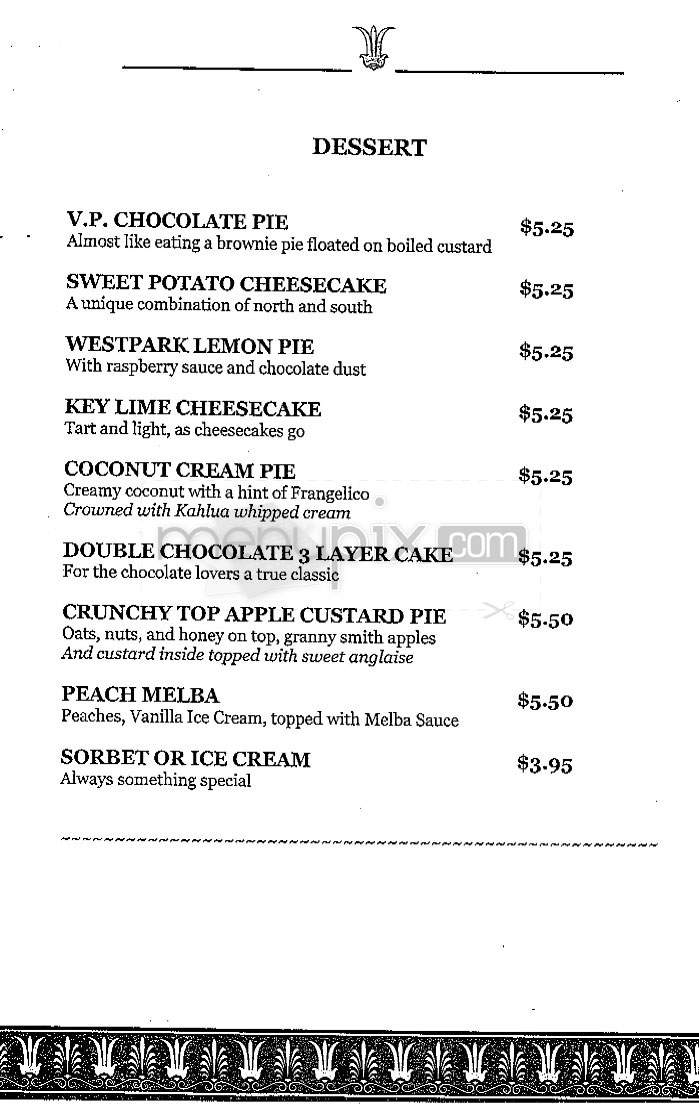 Vantage Point (Holiday Inn) - Arlington, VA menu_pic