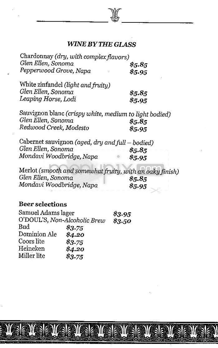 Vantage Point (Holiday Inn) - Arlington, VA menu_pic