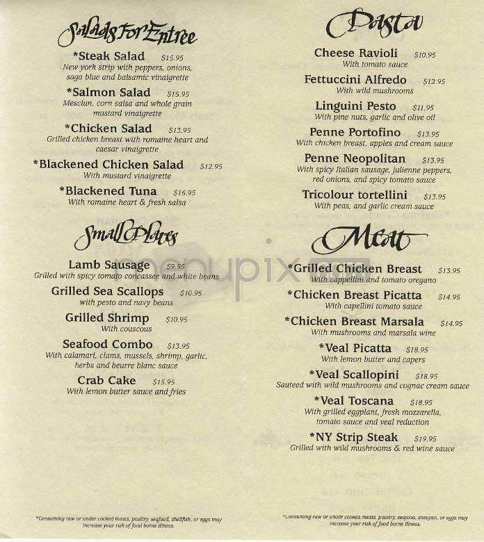 Village Bistro - Arlington, VA menu_pic